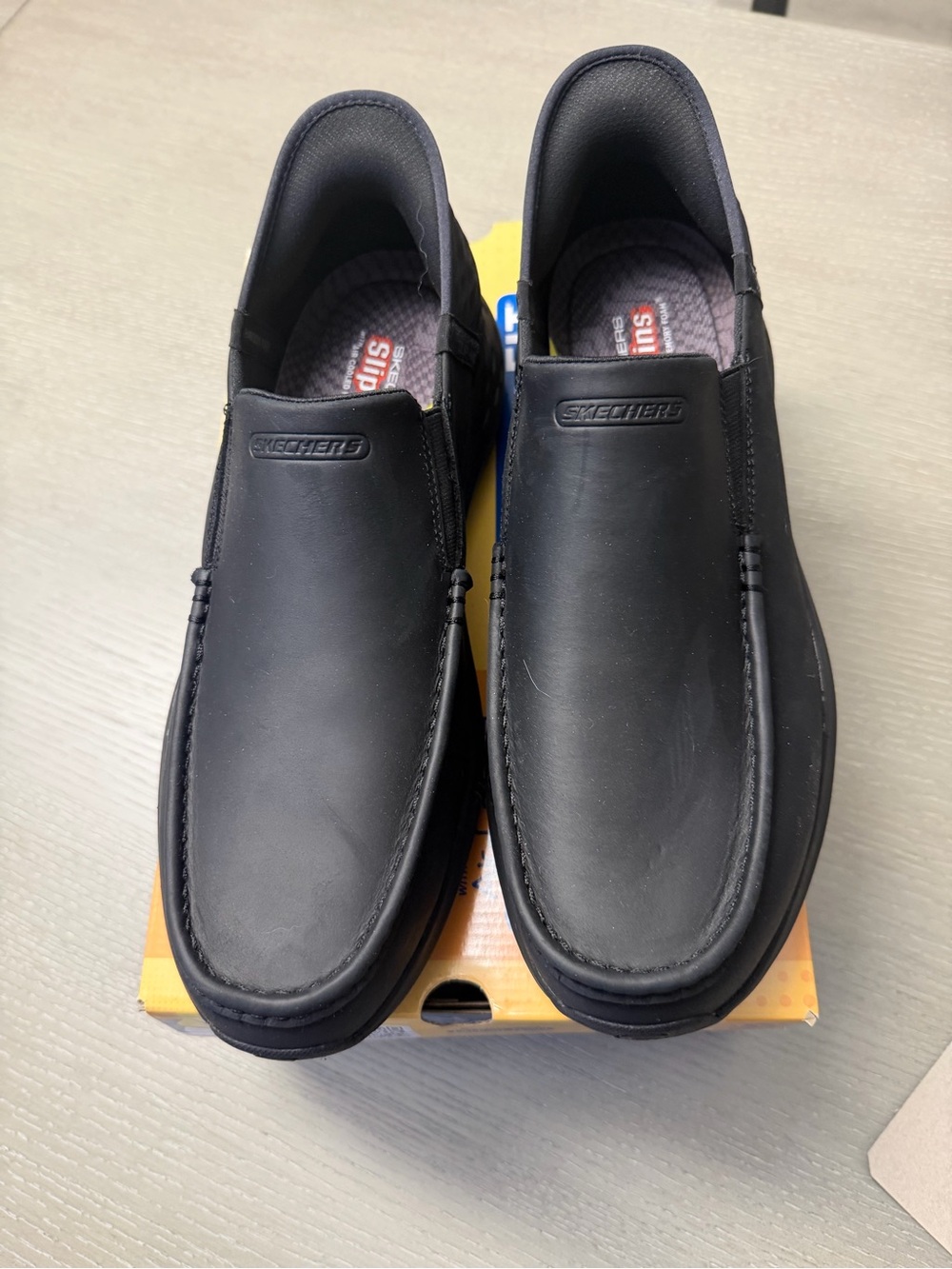 Skechers Men’s Black Slip-On- Never Worn- Size 13
